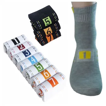 

Top Selling New Fashion Boys Men's Special Socks 7 Pairs Casual Dress Socks Week Crew Soft Warm Comfortable Socks High Quality