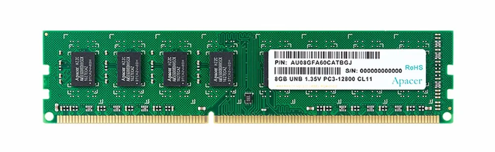 Apacer DDR3 ram 8 ГБ 4 ГБ 1600 МГц Память DIMM настольная поддержка материнская плата DDR3 240pin 1,5 в