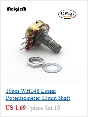 MCIGICM 60 шт. 3 Вт WX111(030) сопротивление Электрический потенциометр с проволочной обмоткой 6,8 к 10 к 22 к 33 К 47 к Ом