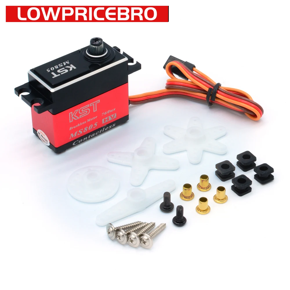 KST MS805 8.4V 8kg 0.035sec Brushless HV Digital Metal Gear Contactless Position Sensor Servo Motor for Drone UAV Helicopter KST MS805 8.4V 8kg 0.035sec Brushless HV Digital Metal Gear Contactless Position Sensor Servo Motor for Drone UAV Helicopter