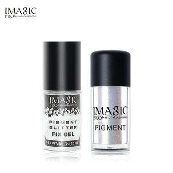 

IMAGIC 9 Colors Glitter Eye Shadow Makeup Diamond Loose Eyes Pigment Powder Whit Fix Gel Cosmetics Make Up Eyeshadow