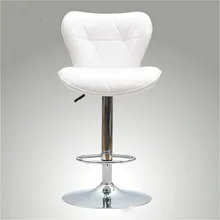 Подъемное вращающееся барное кресло с высокой ногой, повседневное утолщенное барное кожаное кресло, 4 цвета на выбор