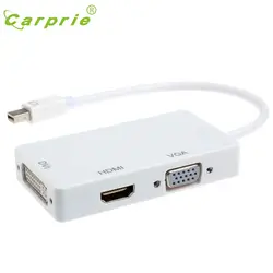 Carprie DisplayPort Thunderbolt к DVI, VGA, HDMI адаптер 3 in1 для MacBook iMac Mar10 motherlander