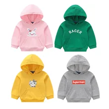 Children hooded sweater casual round neck sweater hedging 2017 autumn cartoon children’s clothing