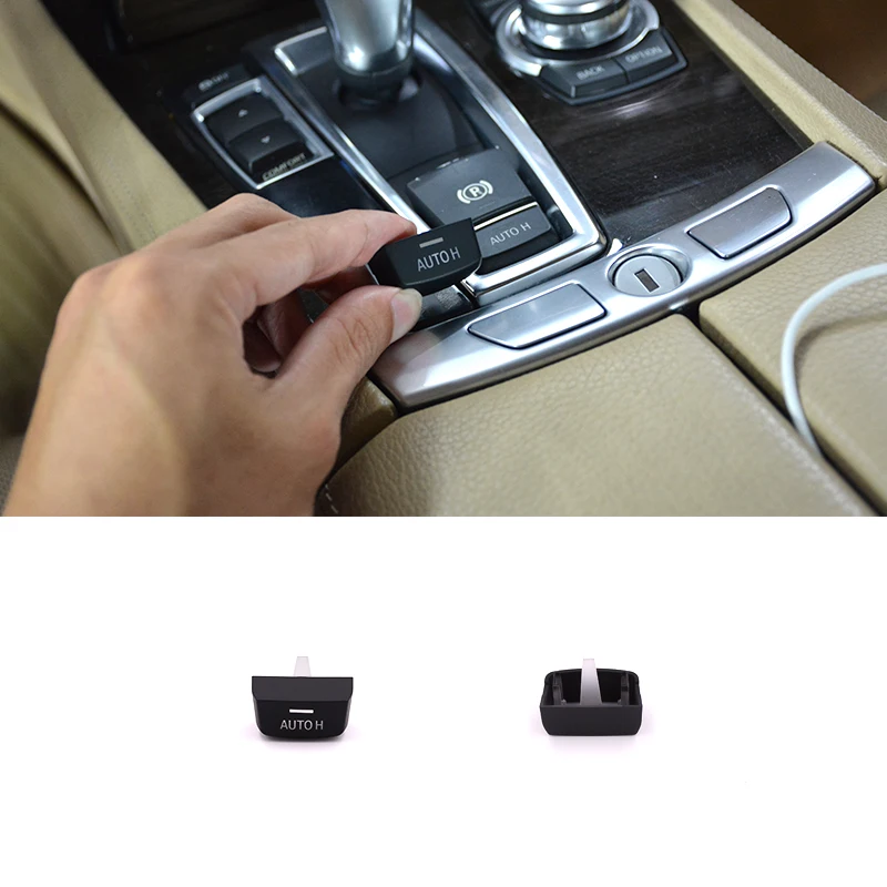 

Car Auto H Parking Switch Cover For BMW LHD RHD 5 6 7 Series F1 F2 F5 F7 F10 F11 Replacement Handbrake Electronic P Key Button