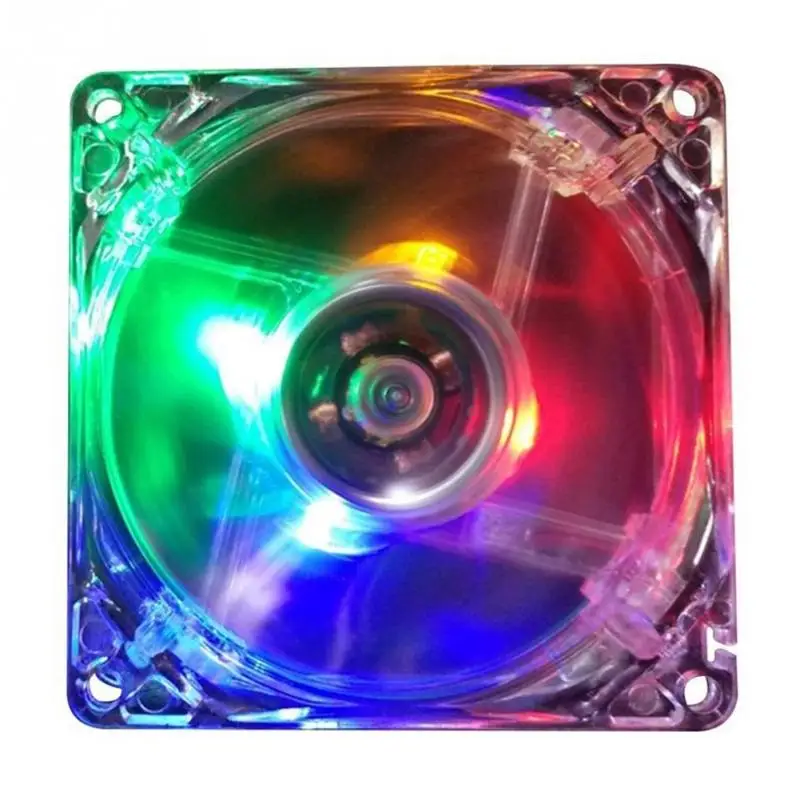 12 cm Ultra-quiet Cooling Fan CPU 4 Pin LED Light PC Case Fan For Computer