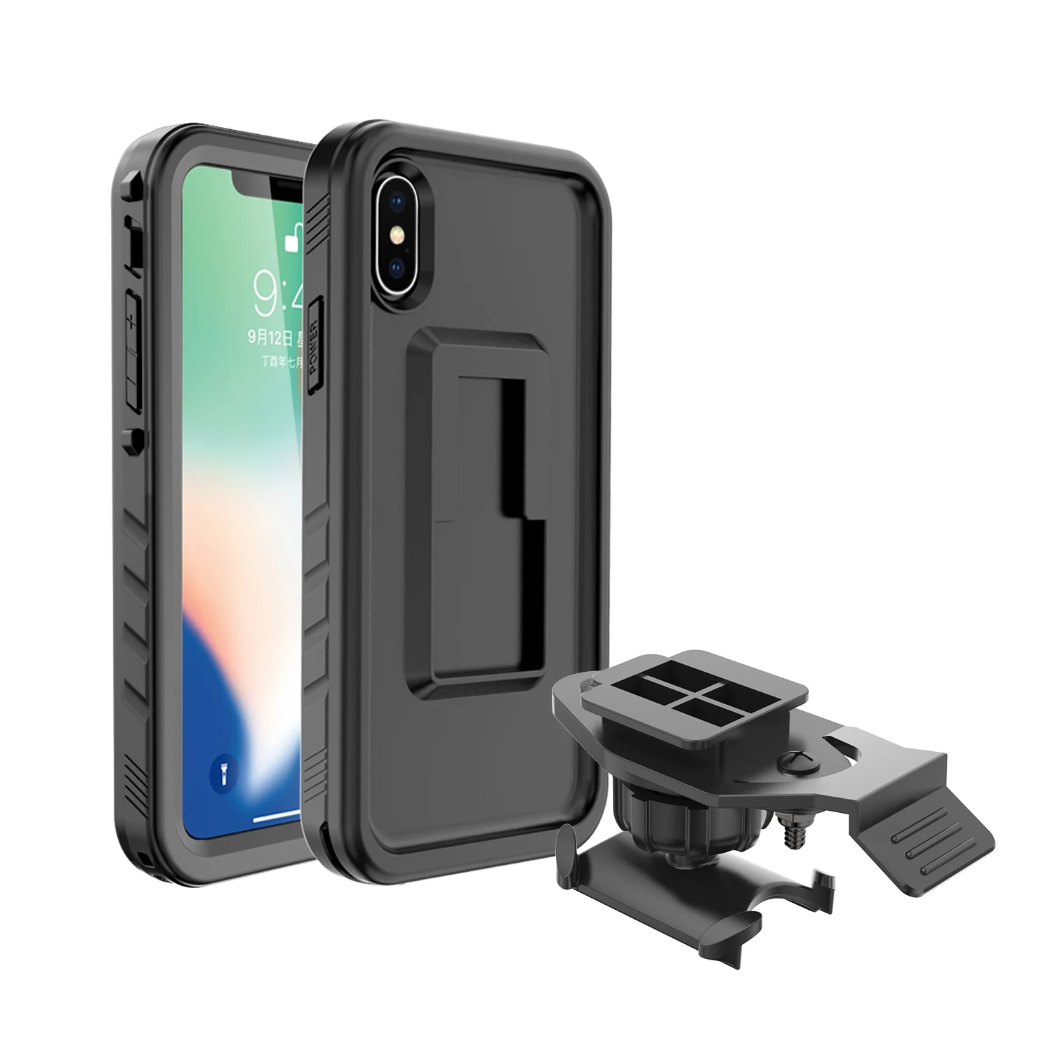 Велосипедное крепление для iPhone X XS 7 8 Plus Splashproof чехол держатель телефона на руль
