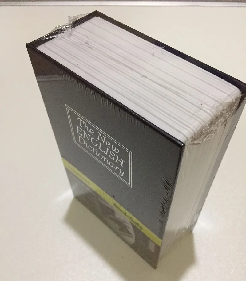 24 см * 15,7 см * 5,5 см английские словаря креативные металлические ящики карты Pin Деньги Мобильный телефон книжные сейфы Сбербанк