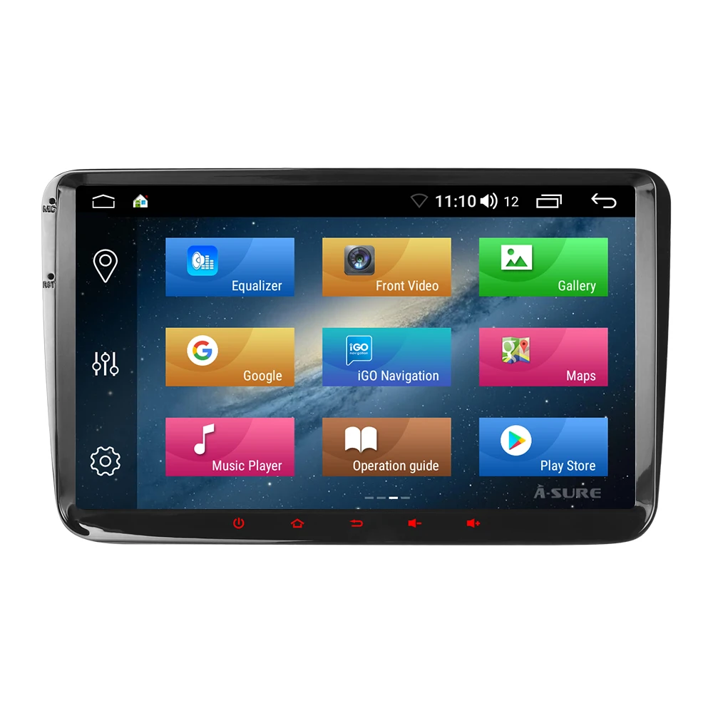 Best A-Sure 9 Inch 8 core Android 8.1 Car Multimedia GPS Radio for Volkswagen VW Tiguan Polo Golf 5 6 Passat B6 skoda Transporter T5 1