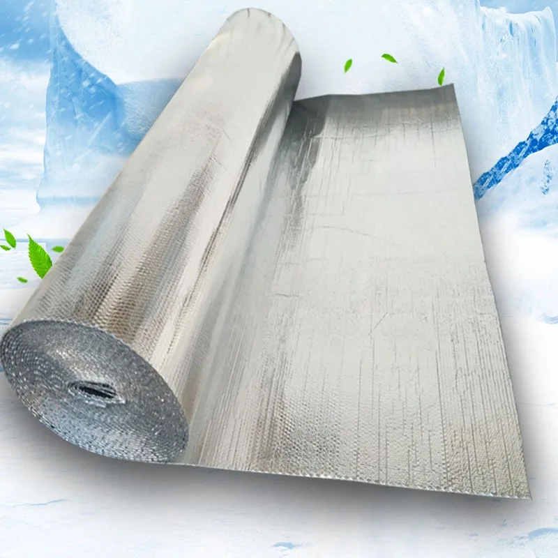 

Self-adhesive Aluminum Foil Bubble Heat Insulation Film Double Face Insulation Material for Roof and Sun Room 3sqm/lot