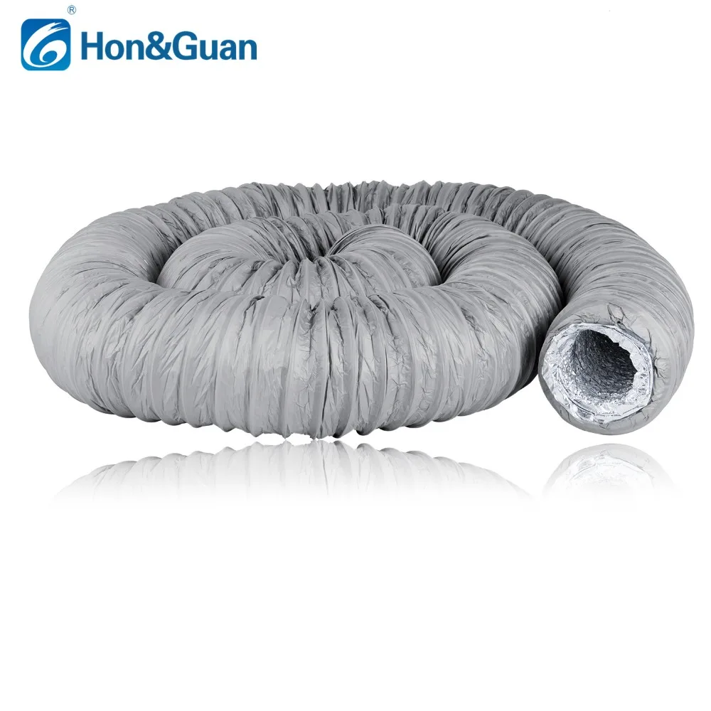 2.5/5m Home Duct Super Silencer Flexible Exhaust Pipe Ventilation Vent Hose Duct Outlet for Air Conditioner Tube Dia 100mm 200mm 2.5/5m Home Duct Super Silencer Flexible Exhaust Pipe Ventilation Vent Hose Duct Outlet for Air Conditioner Tube Dia 100mm 200mm