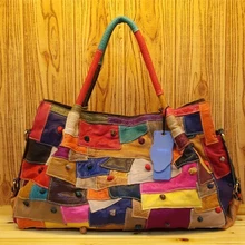 Кожаный Цвет Соответствующие шить национальный ветер рука коносамент плечо носить козьей кожи женские сумки