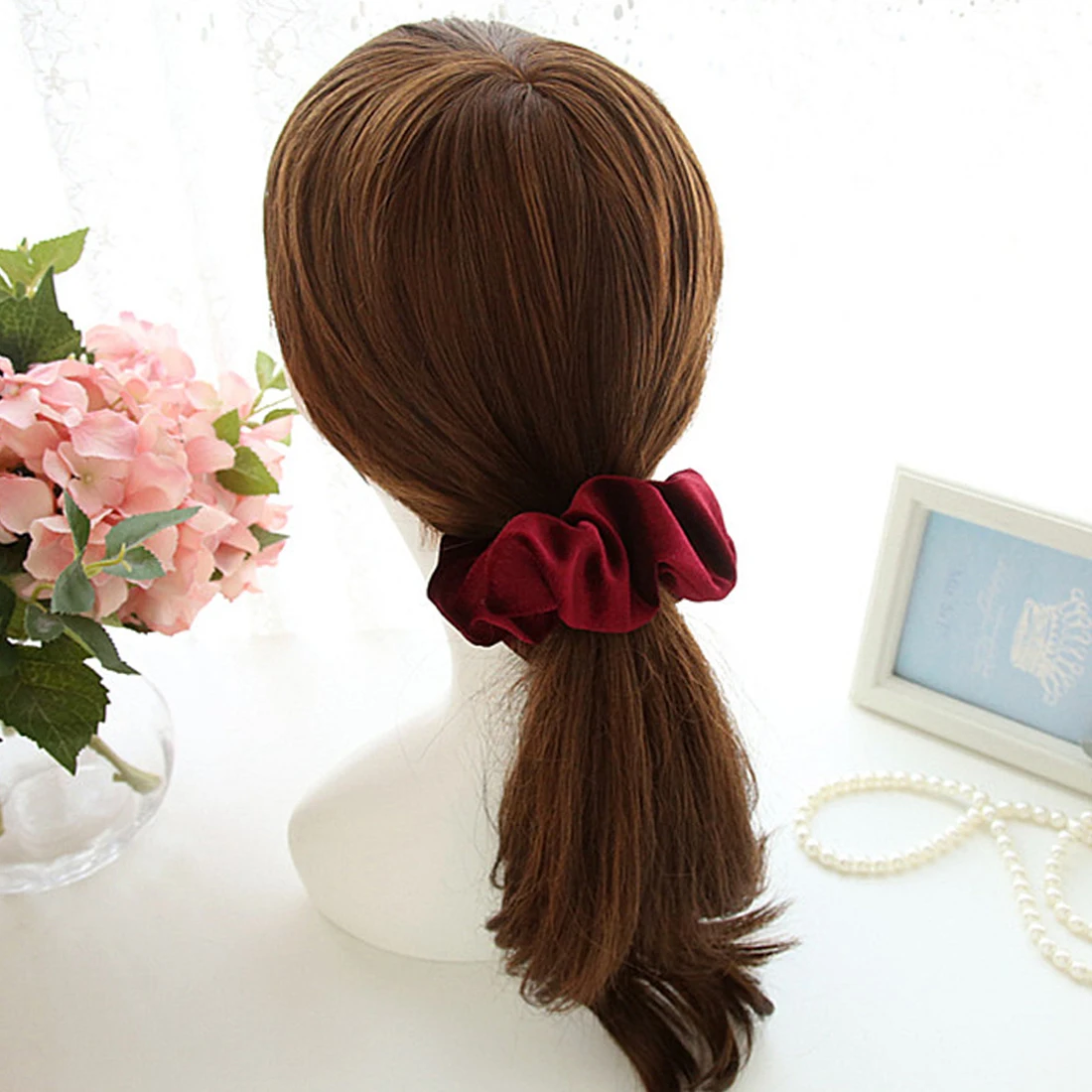 New arrival Velvet Elastic Hair Ropes Scrunchies Girls' No Crease Hair