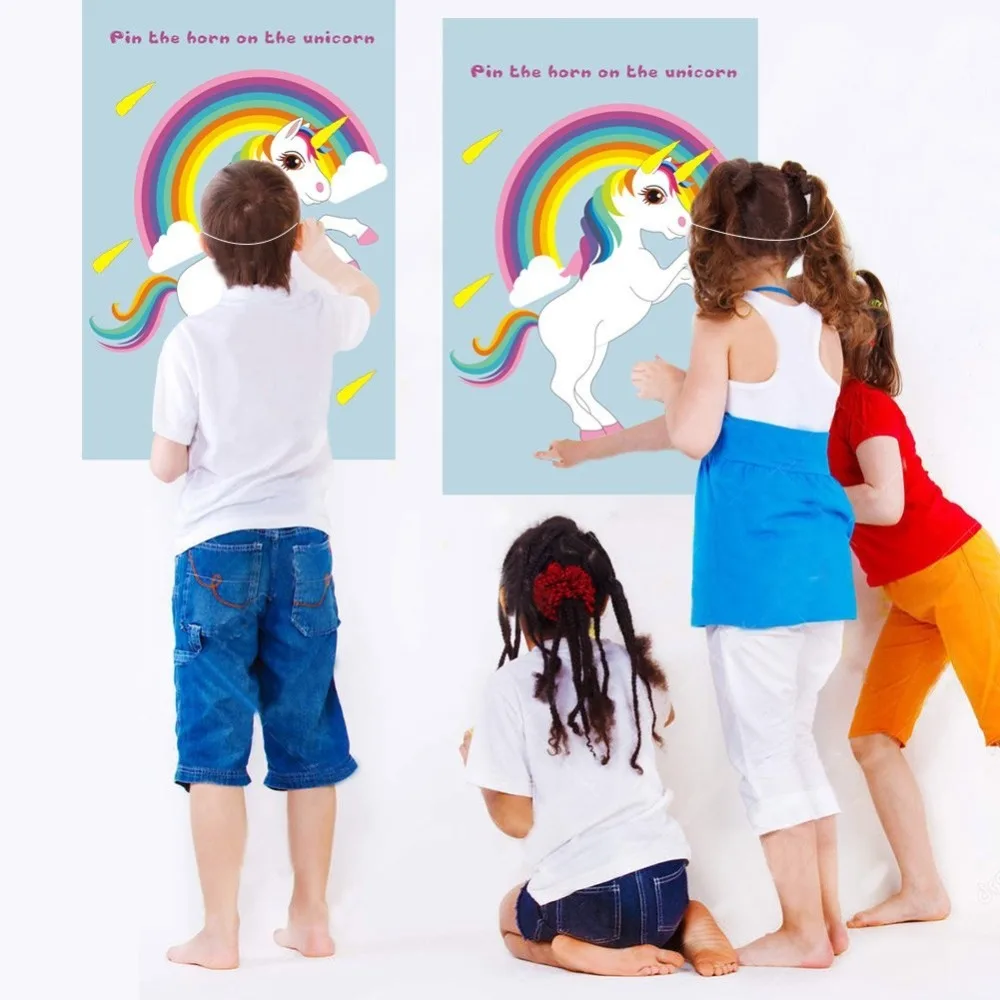 1set Unicorn Party Decorations Ideas Happy Birthday Party Banner