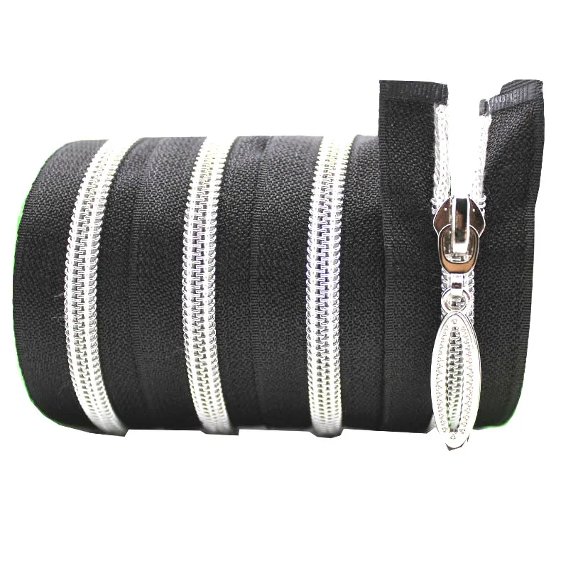 10PCS a lot Time limited Nylon Fashion Slide Long Zippers Abs Close End