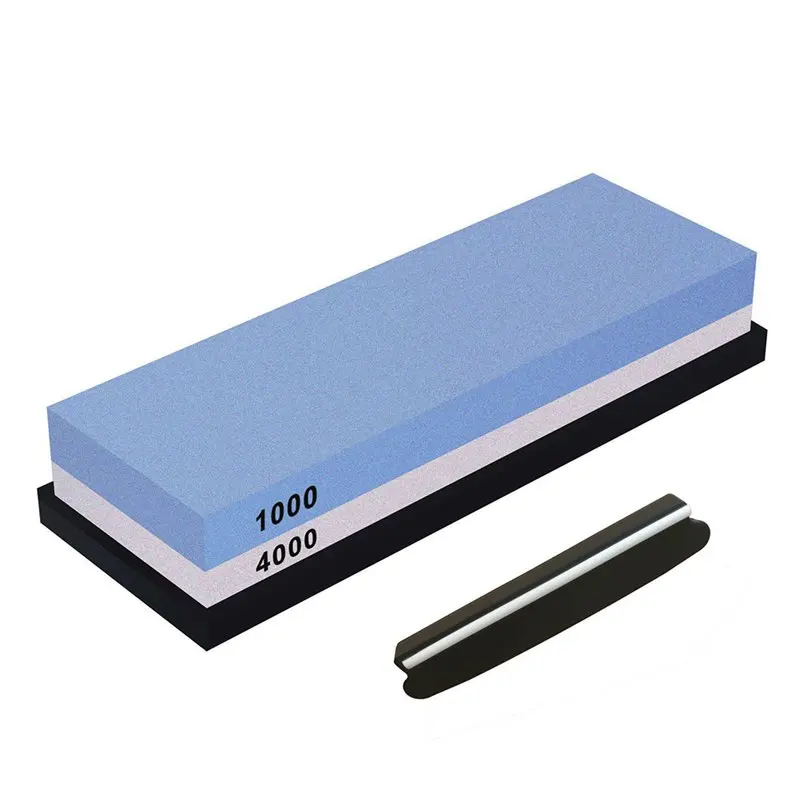 Горячая Распродажа точильный камень, двухсторонний точильный камень для ножей, набор точильных ножей, комбинированные наборы водяных камней с нескользящим силиконовым покрытием - Цвет: Blue