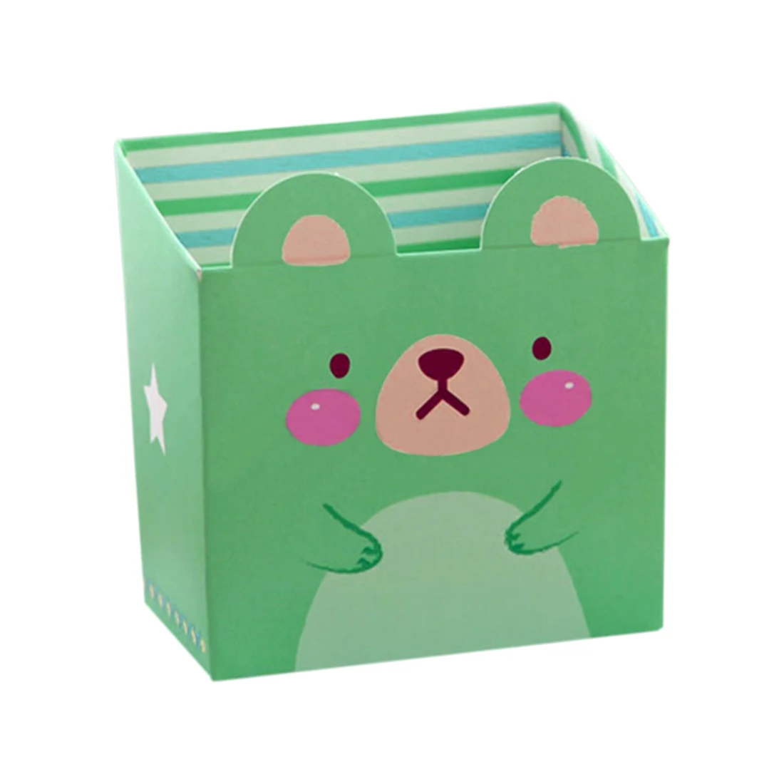 Cute Cat Cartoon Paper Stationery Makeup Cosmetic Desk Storage Box DIY