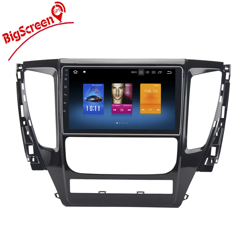 Perfect Newest Android 8.0 Eight Core Car DVD Player GPS Navigation For Misubishi Pajero 2016 2017 2018 Multimedia Satnav Headunit Radio 6