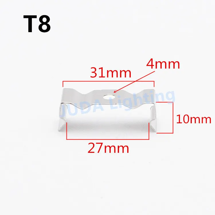 T8 кронштейн T5 трубки лампы кронштейн крепления части утюга светодиодный трубки крепления зажима светодиодный интегрированная Люминесцентная T4 трубки светильник пряжка зажим