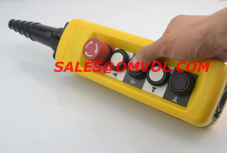 4 buttons dual speed Waterproof hoist push button switch, crane switch