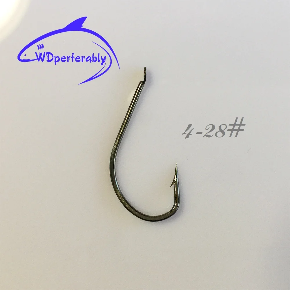 At Most 15 80pcs/pack Extra Strong Smooth Stainless Steel Fish Iron Hooks Saltwater Sea