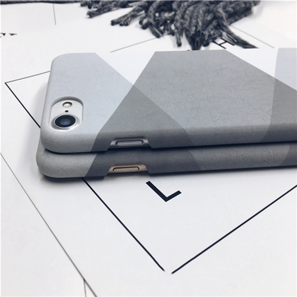 DOEES For iPhone 6 6s Case For iPhone 7 7 Plus Ultra Thin Cover For iPhone5 5s SE Case Marble Wood Patterned Coverage For iPhone 7