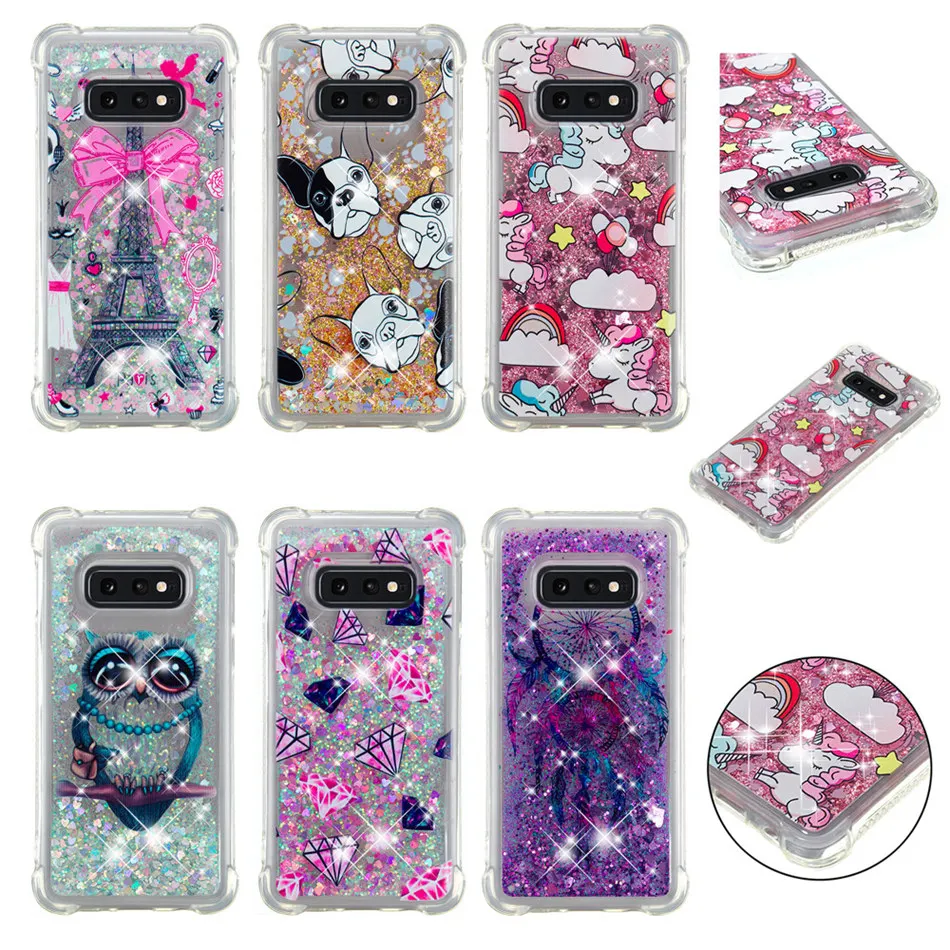 

Luxury Cases For Samsung Galaxy M20 M10 A10 S10 S10E S9 S8 Plus j3 j5 j7 2017 Cute Soft Silicone Shining Phone Back Cover DP03Z