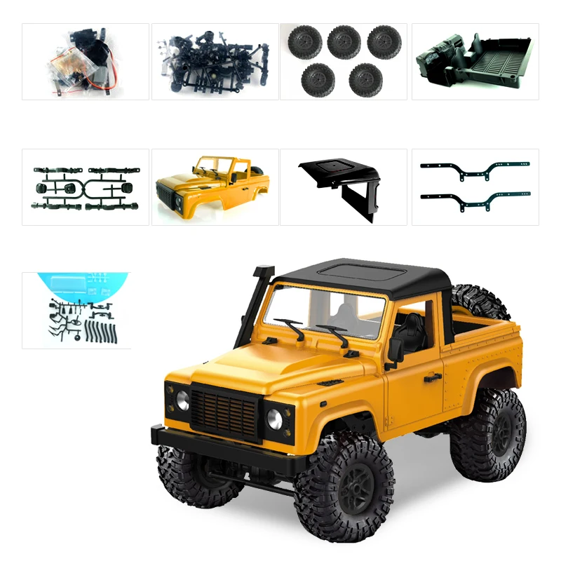 

1:12 Scale MN Model RTR Version RC Car 2.4G 4WD MN-90K MN-91K RC Rock Crawler D90 Defender Pickup Remote Control Truck Toys