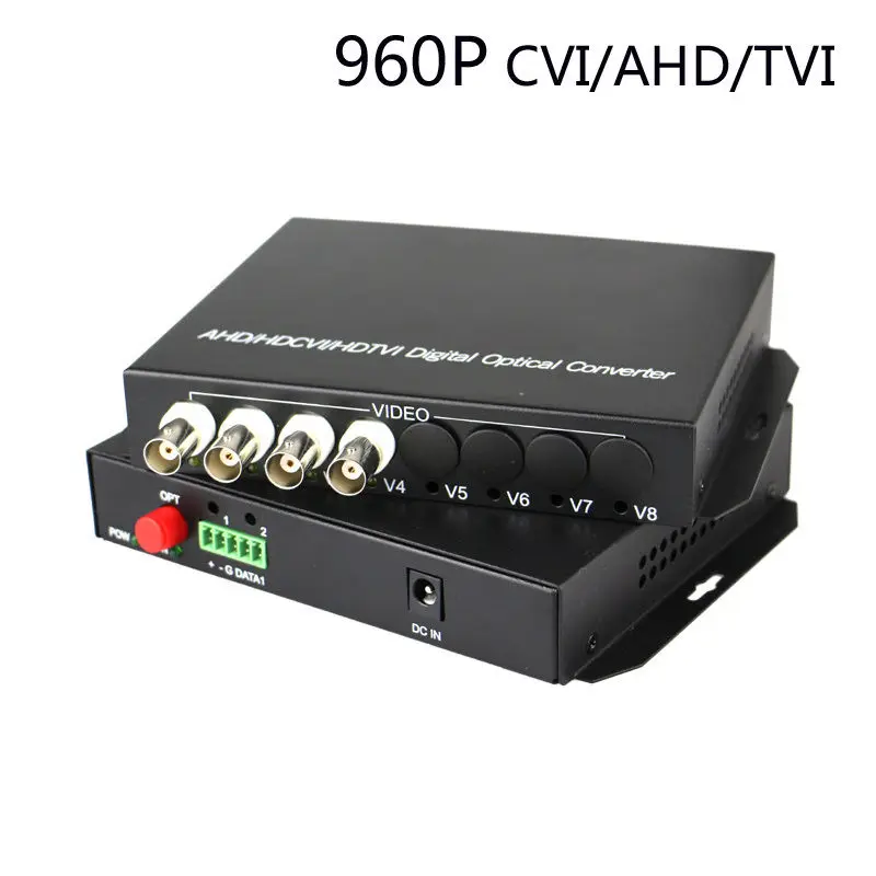 

JYTTEK 960P CVI TVI AHD 4CH Video Fiber Optic Media Converter (Tx / Rx) for HD CCTV