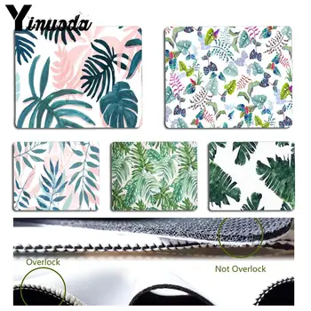 

Yinuoda Plant Leaves Mouse pad PC Computer mat Size for 180x220x2mm and 250x290x2mm Small Mousepad