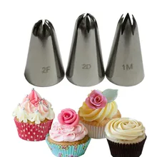 1 шт 1 M/2D/2F Кремовый Торт Глазурь трубопровод русские Насадки Кондитерские советы помадка торт украшение Совет торт изготовление выпечки инструменты