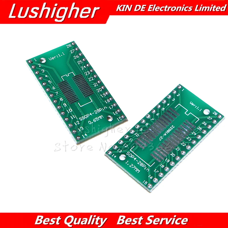 

5PCS SSOP28 TSSOP28 SOP28 To DIP28 Transfer Board DIP Pin Board Pitch Adapter