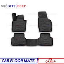 Для Audi Q3-автомобильные коврики, ковры, авто коврик, пыленепроницаемый, водостойкий, автомобильный Стайлинг, защита интерьера