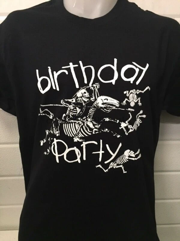 BIRTHDAY PARTY SKELETONS T SHIRT nick 