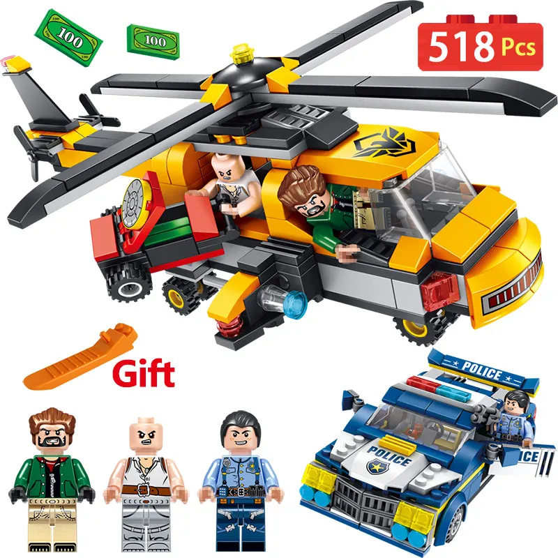 

Police Hight Speed Chase The Robber Compatible Legoingly City Series Building Block Enlightening fun Toy for Children Gift