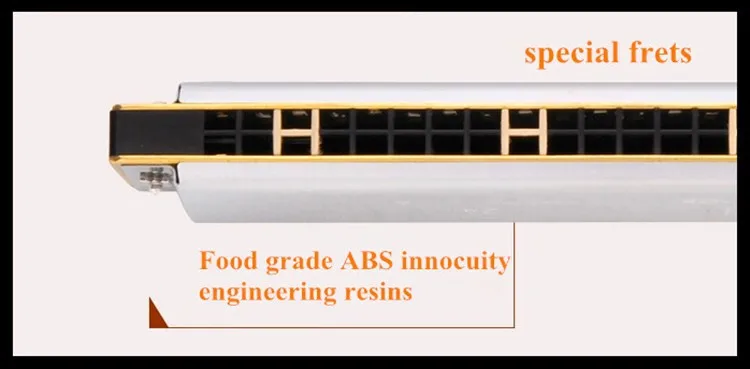 24 Отверстие Гармоника тремоло акцент Gaita Де Бока Гармоника c высокое качество рот оганс серебро музыкальный инструмент 24 Отверстие Гармоника