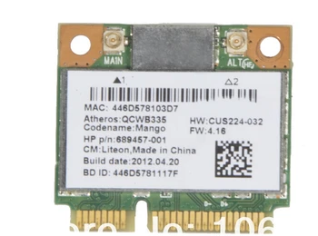 

Mini pci-e wireless wifi express card for HP Atheros QCWB335 PCI-E WIFI Wireless+Bluetooth BT 4.0 Card free shipping