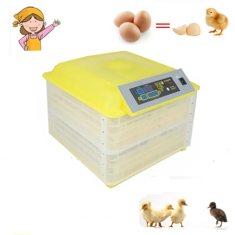 

96-Eggs Intelligent full Aautomatic temperature control hatcher for Hatching Chicken Duck Bird Poultry small egg incubator