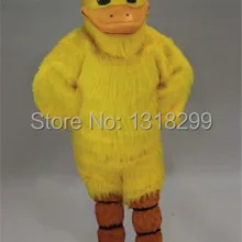 Талисман желтая утка костюм талисмана длинная плюшевая утка на заказ необычный костюм косплей тема Карнавальный Костюм-маскот