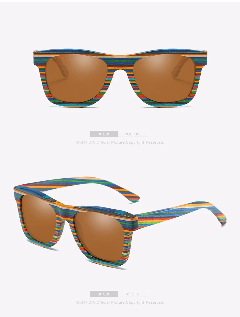 KITHDIA деревянные солнцезащитные очки ручной работы милый дизайн для мужчин и женщин gafas de sol стимпанк крутые солнцезащитные очки с деревянной коробкой