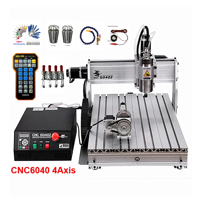 CNC 2200W YOOCNC Engraving machine 6040Z ball screw USB cnc router with