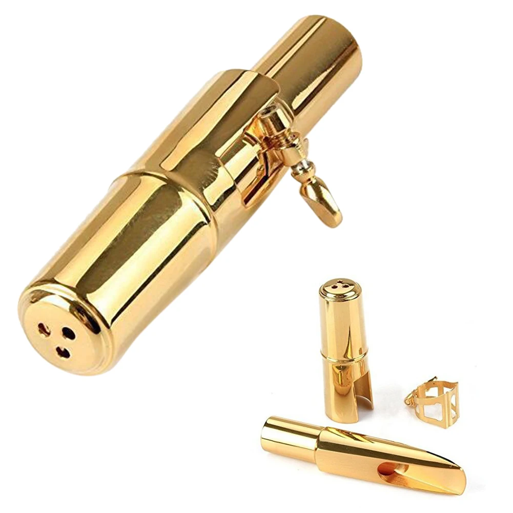 

Accessories Mini Replacement Gold Lacquer Portable Durable Metal For Alto Saxophone Nozzle Professional Instrument Mouthpiece
