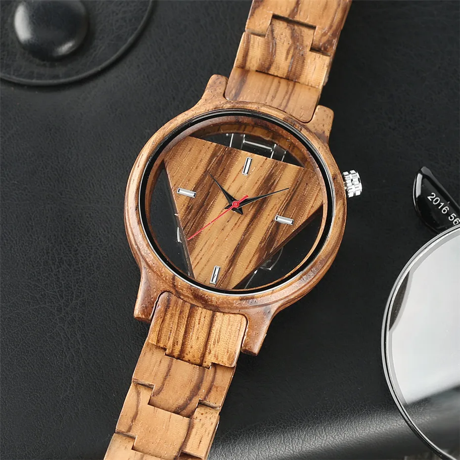 full wooden Push Button Hidden Clasp wood watch10