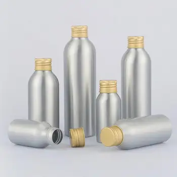 

35# Portable 40ml-250ml Aluminum Bottle Storage Lotion Sanitizer Liquid Soap Cap Container Refillable Bottles Hot