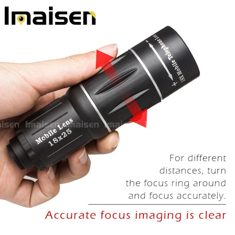 

18X mobile phone telephoto lens monocular telescope Universal telephoto HD no vignetting photo lens