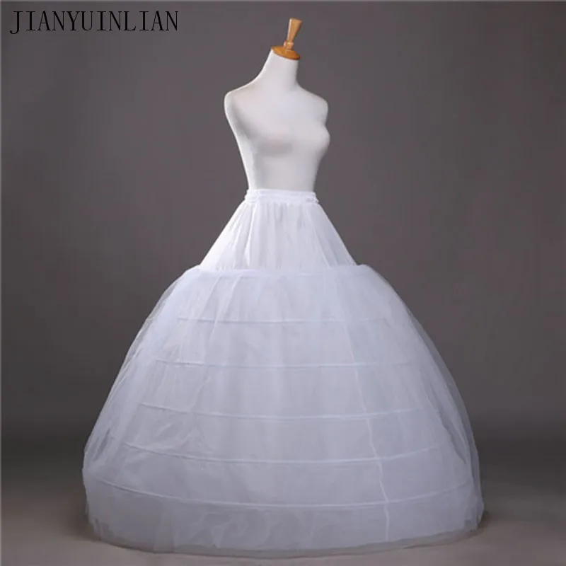 SoDigne бальная юбка под платье для свадебных платьев эластичная 6 Hoops One Tiers платье Нижняя юбка Свадебная кринолиновая аксессуары
