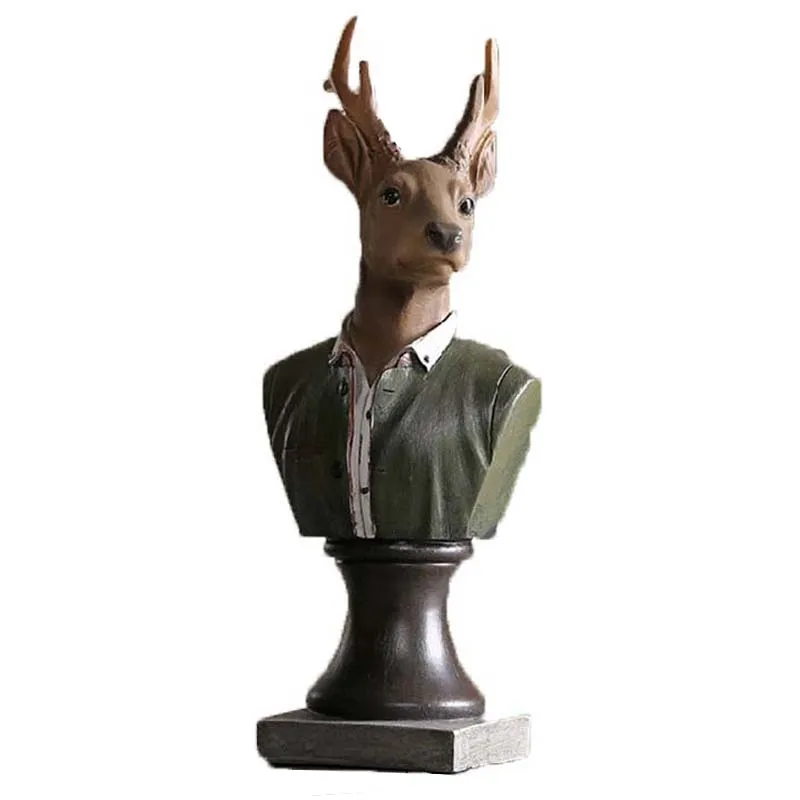 

Classic Handiwork Craft Creative Resin Animal Decoration Craft American Style Craft Living Room Handiwork Miniature Figurines