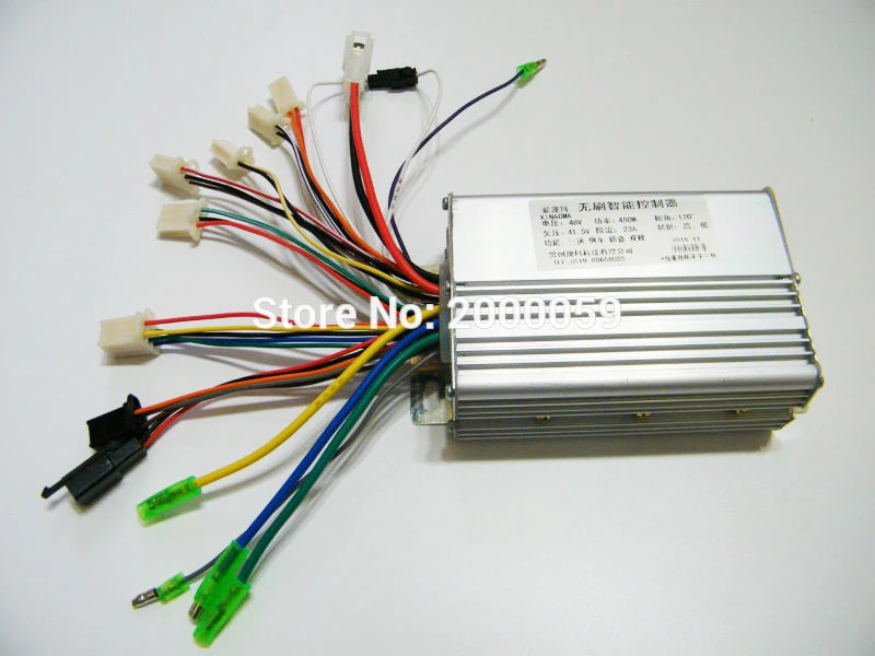 

Brushless Controller 48V450W Electric Scooter E-Bike 23A With Hall Sensor Speed Shift Reverse Burgurlar Alarm