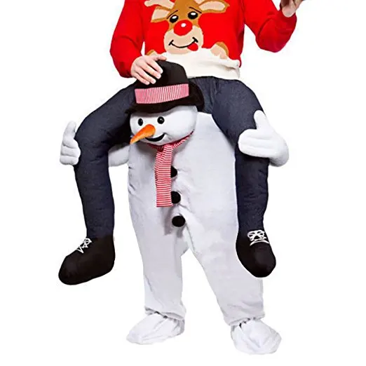 Рождественские костюмы со снеговиком, вечерние костюмы с изображением животных, одежда для косплея на Хэллоуин, карнавальный костюм для отца, взрослых, Санта-Клауса