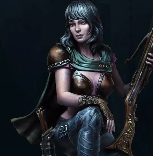

75mm Resin Kits Female Archer 1 Set Not Assembled Uncolored